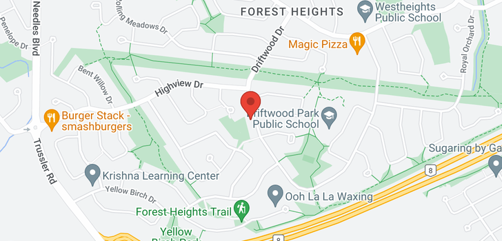 map of 370 DRIFTWOOD Drive